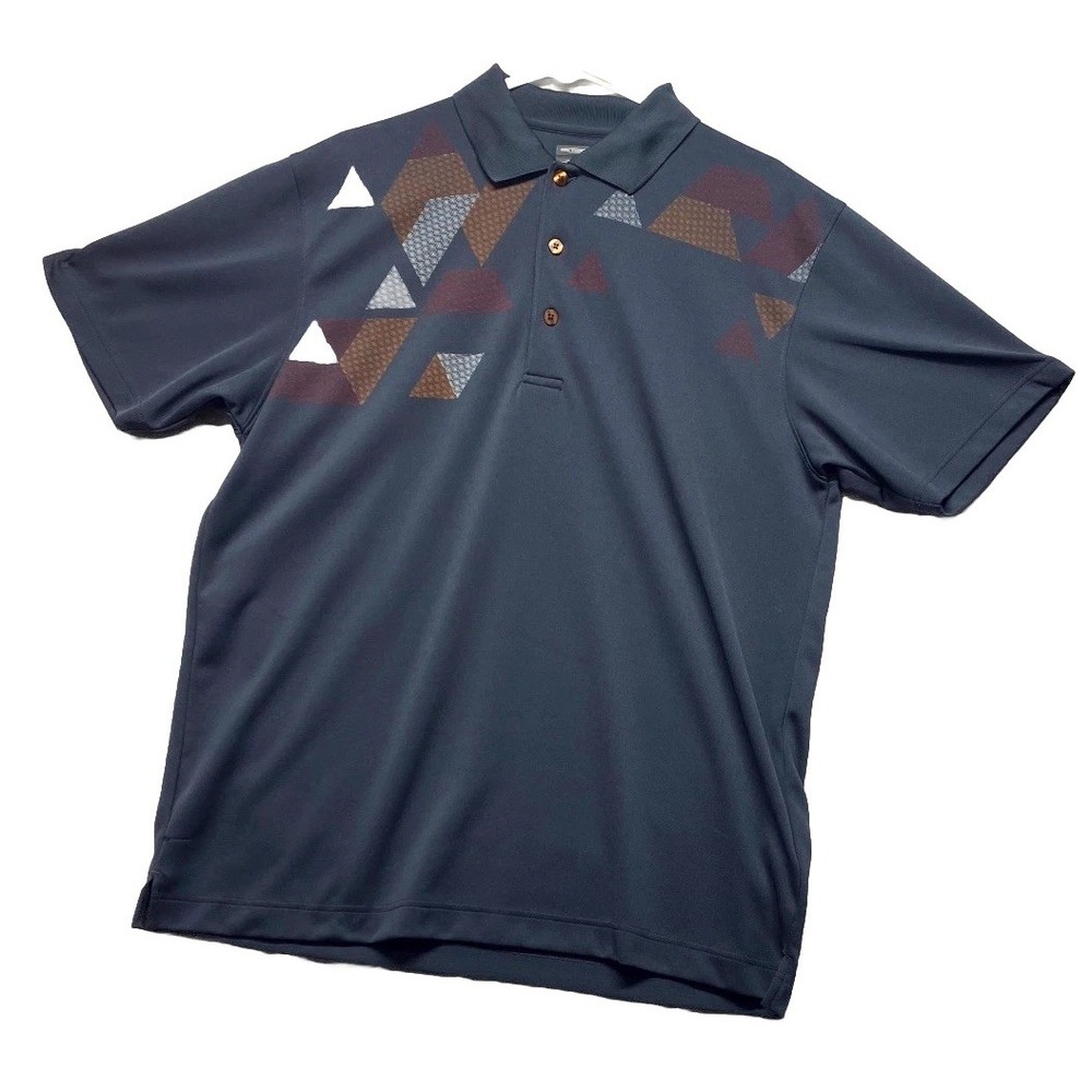 Page & Tuttle Cool Swing Polo Shirt Mens Large Blue Golf Performance Resort Wear